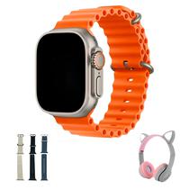 Smartwatch Mibro D58 - Bluetooth - Kit Pulseiras Extra + Fone de Ouvido - Prata