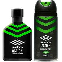 Kit Perfume Masculino Umbro Action Edt 100 ML + Desodorante