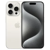 Apple iPhone 15 Pro 1TB Be Tela Super Retina XDR 6.1 Cam Tripla 48+12+12MP/12MP Ios 17 - White Titanium (Anatel)