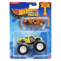 Car Hot Wheels Monster Truck Plus Car Totaled JCG32