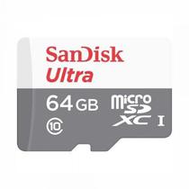 Cartao Micro SD 64GB Sandisk C10 100MBS SDXC Ult