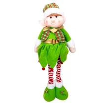 Elfo Retrátil 45-76CM - Xadrez Vermelho e Verde