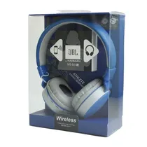 Fone de Ouvido Sem Fio JBL MS-881A Headphones com Bluetooth - Azul/Cinza