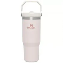Garrafa Térmico Stanley Classic Iceflow Flip Straw Tumbler de 887 ML - Rose Quartz