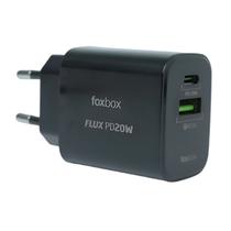 Carregador Fox Box Mega PD65W Corrente Adaptativa - Preto