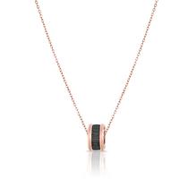 Colar Feminino Daniel Klein DKJ.2.4002-3 - Rose Gold/Preto