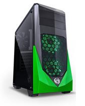 Gabinete CASE-VTIPTOVD3FCAF Gaming Preto/Verde