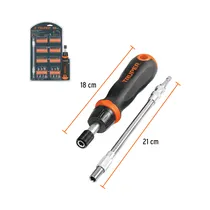 Kit de Destornillador Cricket Y Puntas Truper 18220 58 Piezas
