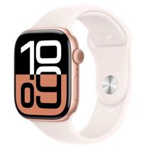 Apple Watch Series 10 MWWT3LW/A Caixa Aluminio 46MM Rose Gold - Esportiva Blush Claro s/M