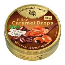 Bala Cavendish Recheio Caramelo e Café Lata 130G