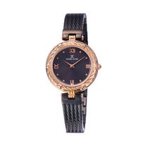 Relogio Analogico Feminino Daniel Klein Premium DK11966-5 - Preto/Rosa Ouro