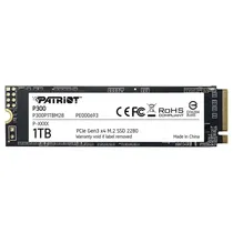 SSD Patriot P300, 1TB, M.2 Nvme, Leitura 2100MB/s, Gravação 1650MB/s, P300P1TBM28