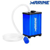 Marine Pesca Accesorios Air Pump APWP-100 Aluminio Requiere Bateria 12V O 2 Pilas AA Azul