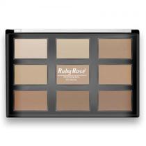 Paleta de Po Ruby Rose 9 Cores HB-7208