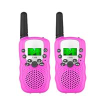 Walkie Talkie Radio Ie Travel T-388 Set com 2 Pecas / Ate 3KM / A Pilha (Nao Incluida) - Rosa