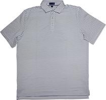 Outlet Camiseta Polo Stitch 3807-3810 Masculina - Branco/Navy/Azul Ceu