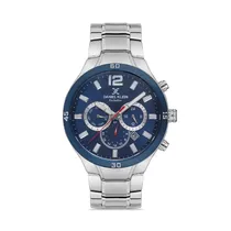 Relógio Analógico Masculino Daniel Klein Exclusive DK.1.12604-3 - Prata/Azul