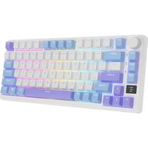 Teclado Mecanico Royal Kludge M75 75% Click Wireless Switch Blue - Taro Milk