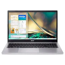 Notebook Acer Aspire 3 A325-53, Intel Core i5-1334U 1.30HZ (4.60GHZ), 16GB Ram, 512GB SSD, Tela 15.6" Full HD, Freedos, Inglês, Pure Prata