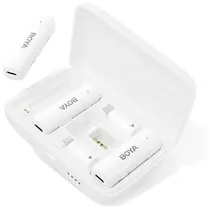 Microfone Boya Boyalink Wireless USB-C/iPhone/3.5MM - Branco