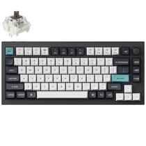 Teclado Gamer Mecanico Keychron Q1 Max RGB Sem Fio Switch Brown - Carbon Black (Ingles)