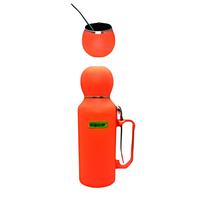 Garrafa Termica Ecopower EP-G111 1300ML com Guampa + Bombilla - Laranja