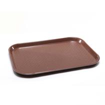 Bandeja Plastica Retangular Marrom 25X35CM