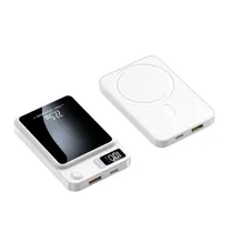 Wireless Powerbank Apple Magsafe 10.000MAH 22.5W Branco Digital Sem Fio ( Bateria Carregador Por Indução )