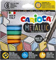 Marcador Carioca Metalic - 43161 (6 Cores)