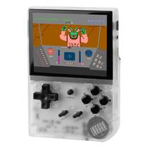 Consola Game Portatil Anbernic Gameboy Switch RG35XX / Recarregavel / PS1/ PS2/ PSP / 3.5" / 64GB - Branco