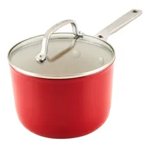 Kitchenaid Caçarola de Cerâmica com Tampa de Vidro 31CM Vermelha