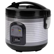 Panela Elétrica de Arroz Smartfy PE01G 400 Watts 1 Litro 220 - 240 V ~ 50/60 HZ - Prata/Preta