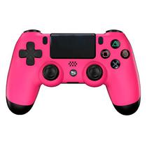 Controle PS4 Playgame Dualshock Steel Pink