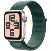 Apple Watch Se 2 40MM GPS + Celular MXFX3LL/A Aluminum Starlight/Sport Loop Lake Green