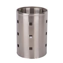 Porta-Talheres Escorredor Redondo Aco Inox 10X14CM