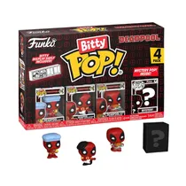 Muñeco Funko Bitty Pop Deadpool Deadpool Bathtime Deadpool Flamengo Deadpool Supper Hero 4 Piezas