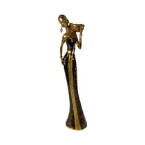 Figura Decorativa de Mujer Concepts 438-7014453 51 CM Dorado - Negro