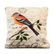Capa de Almofada Passaro Laranja