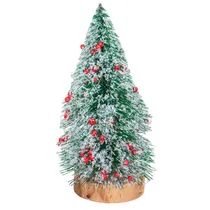 Arvorezinha Natal Verde/Branca Decorada 15X8CM 2X1