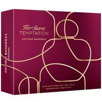 Kit Perfume Feminino Antonio Banderas Her Secret Temptation Edt 80 ML + Desodorante