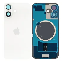 Tapa Trasera iPhone 16 Blanca Con Lente