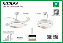 Ventilador de Teto Sate c/Luminaria A-FAN805 66W