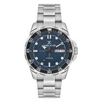 Relogio Analógico Masculino Daniel Klein DK.1.13884-5 Premium Gents / Pulseira de Aço Inoxidável - Prata/Azul