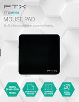 Mouse Pad FTX FTXMP02 20X24X0.3CM Negro