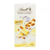 Barra Chocolate Lindt Classic Branco com Amendoas 100GR