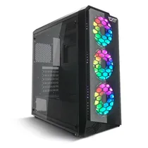 Gabinete Gamer Darkflash Water Square 5 - Preto (Caixa Danificada e Detalhes)