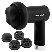 Massageador Muscular Megastar FMA4N 5 Cabeças/Recarregável - Black