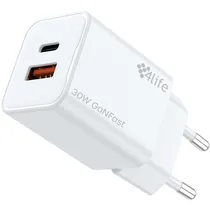 Carregador 4LIFE Ganfast FL8230ACGW USB-C/USB-A 30W - White