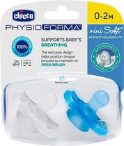 Chupeta de Silicone Chicco 7322121 Physio Forma Mini Soft 0 - 2M (2 Unidades)