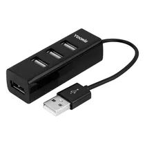 Hub USB Yookie HUB-08 4 Em 1 USB 3.0 - Preto